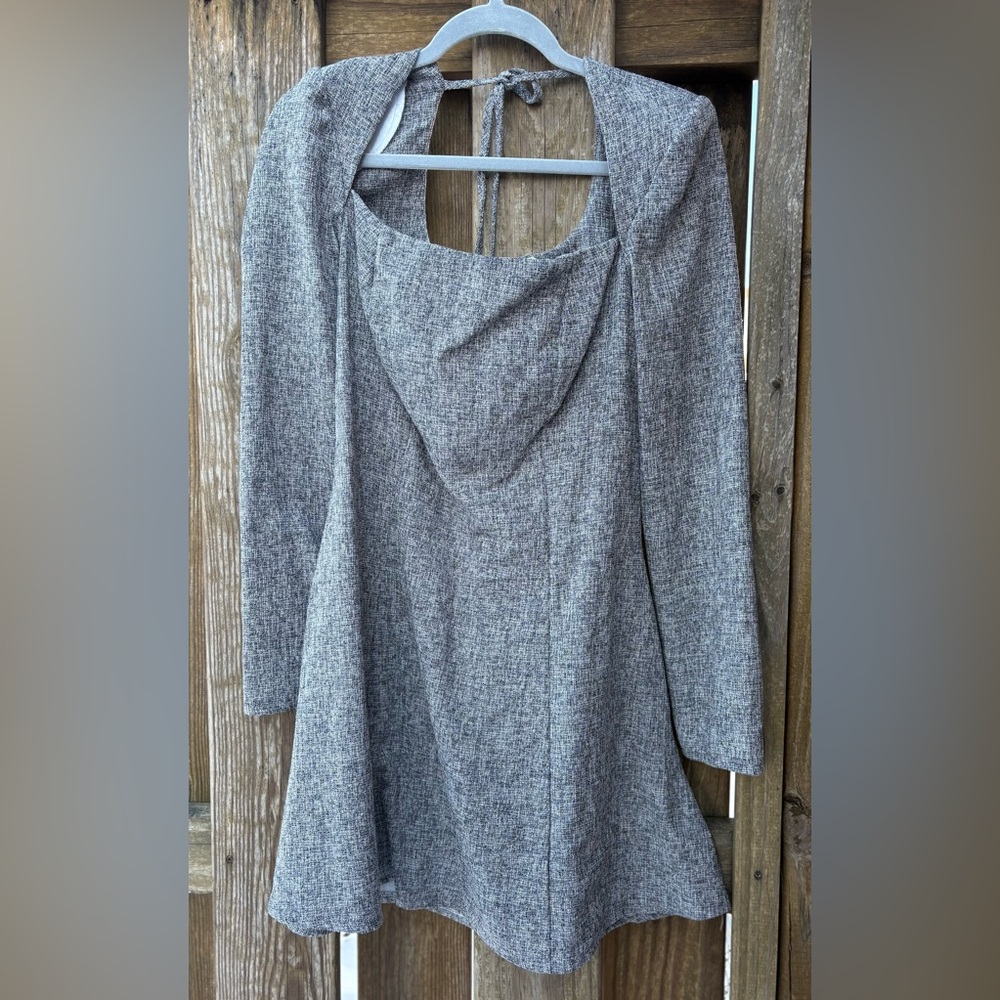 Gray Mini Dress - Picture 2 of 6